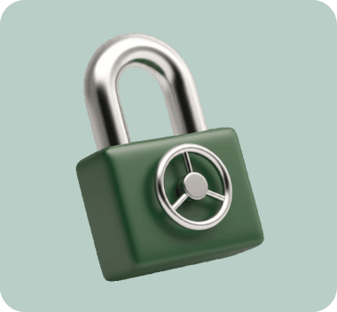 Illustration of bank-grade encryption protecting your data