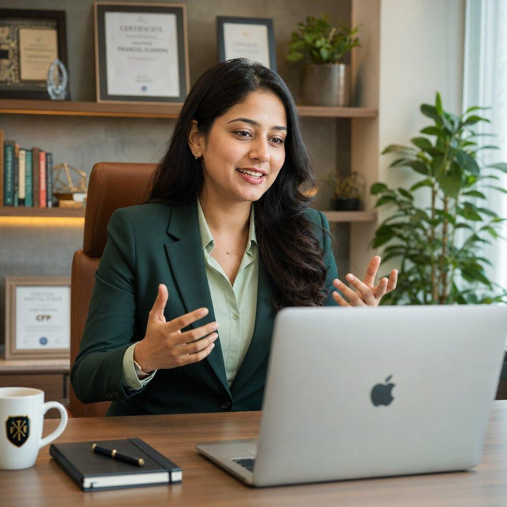 NRI financial advisors in a consultation